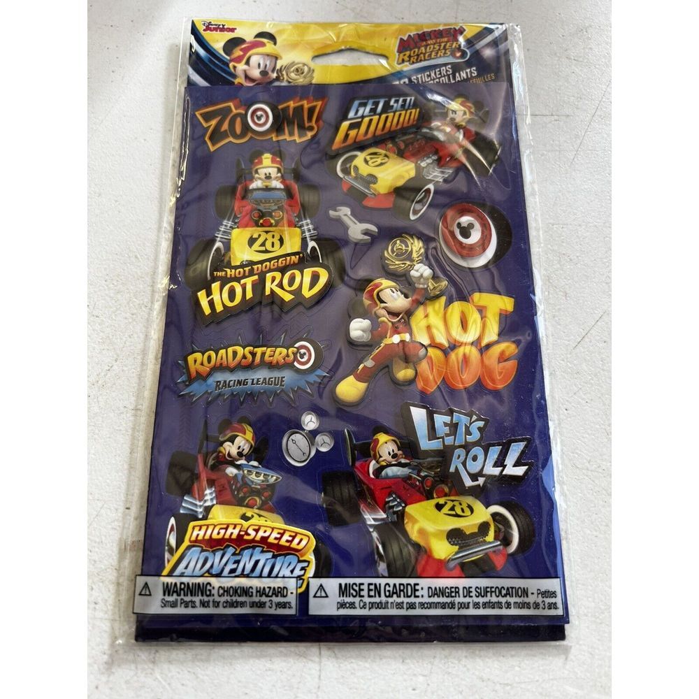 American Greetings Stickers Mickey And the Roadster Racers Stickers‎ NEW